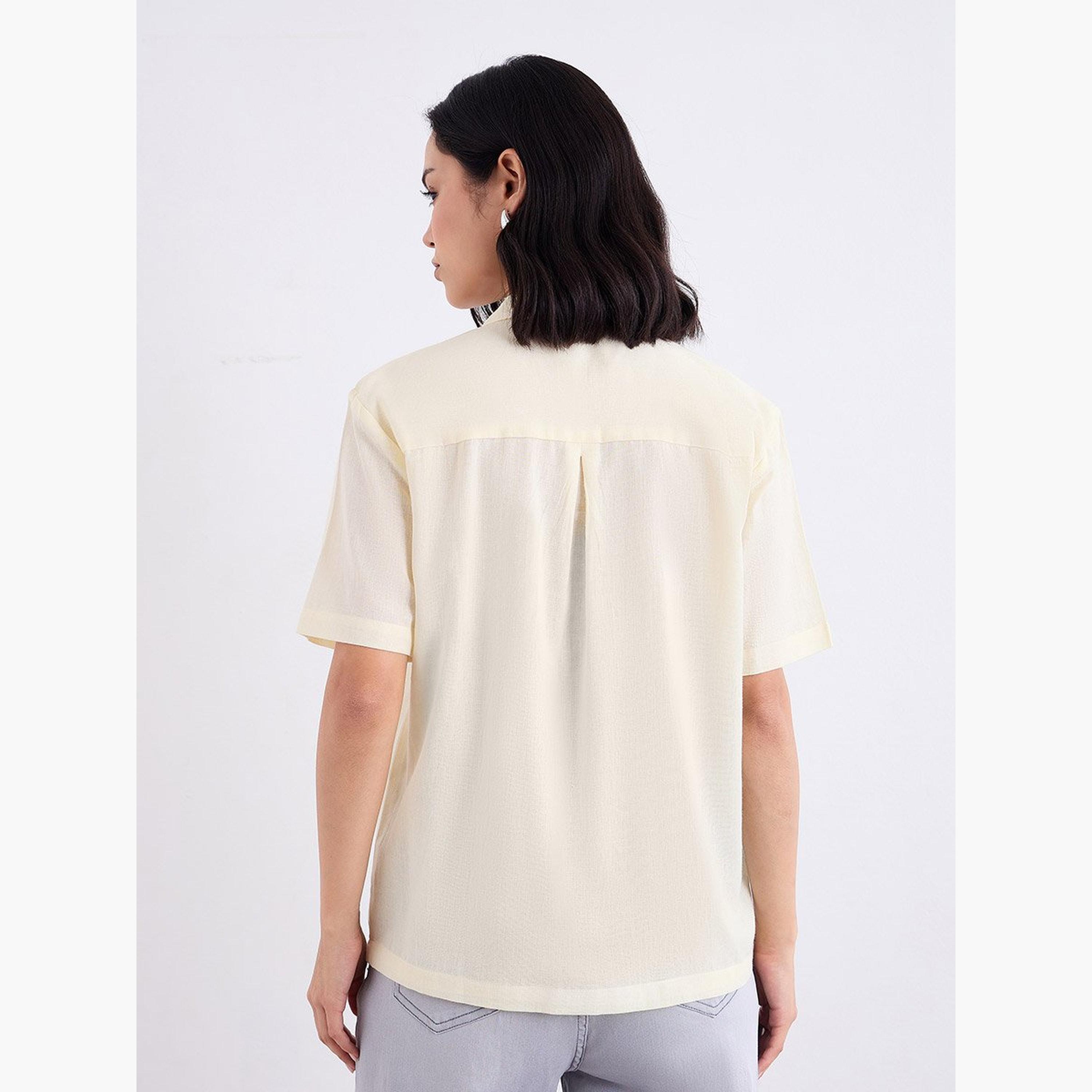 ستايلي - قميص للنساء طويل مطرز بلوحة-women-clothing-shirtsandblouses-shirts-image-5