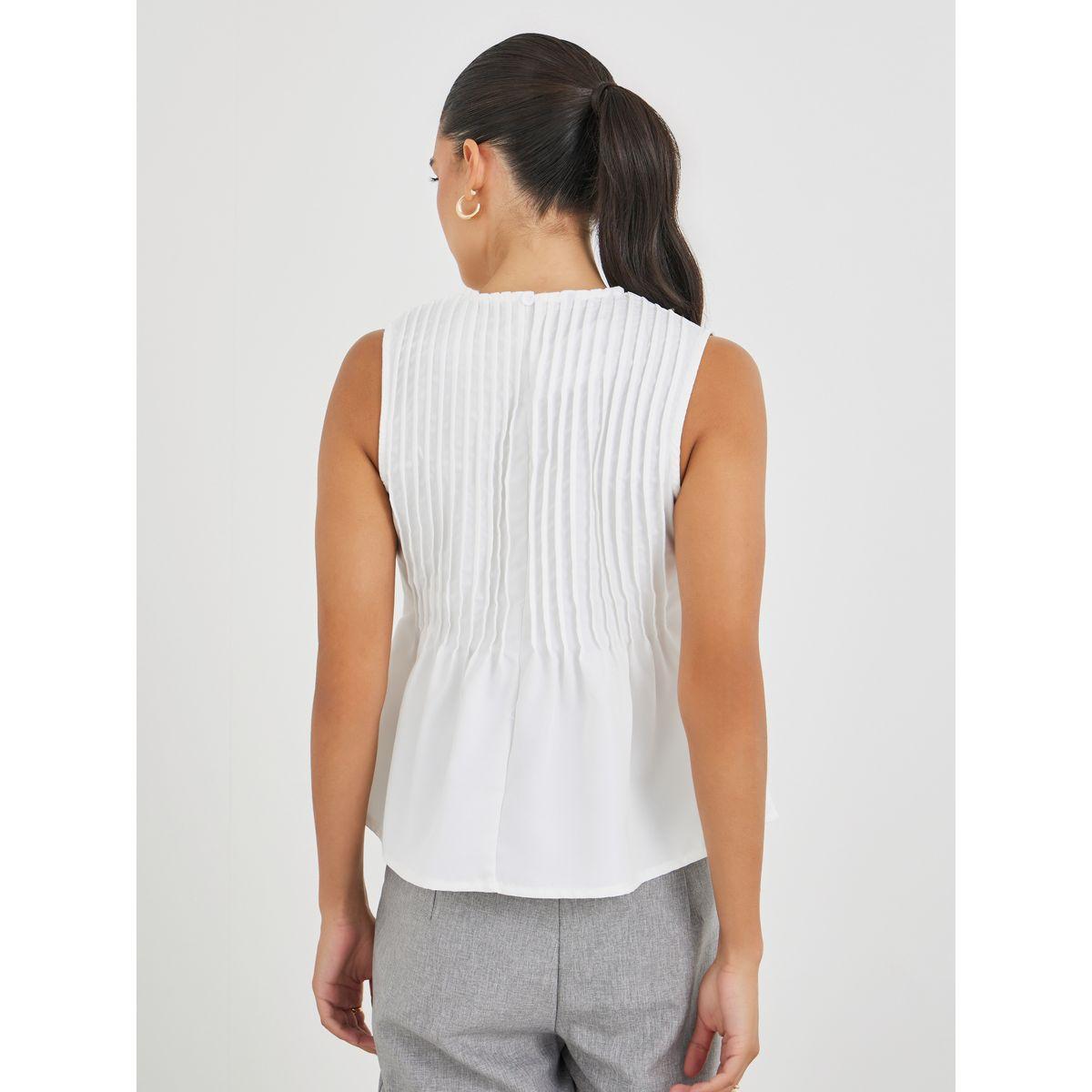 بلوزة بيبلوم بكسرات وتفاصيل كشكش-women-clothing-shirtsandblouses-blouses-image-5