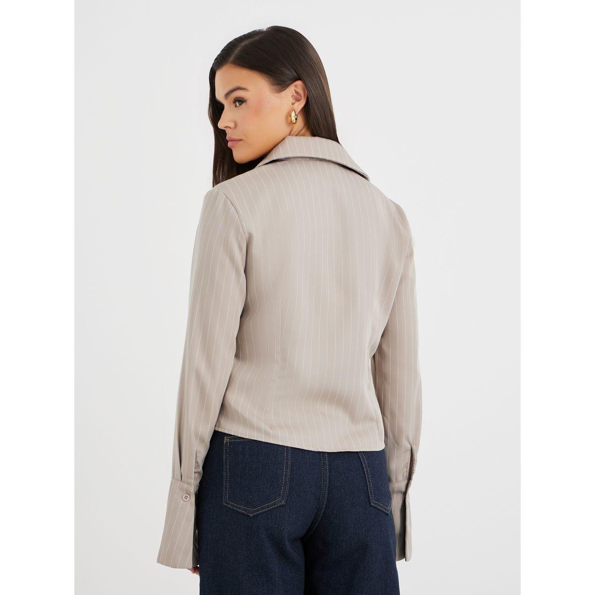 Styli Striped Regular Fit Buttoned Shirt-women-clothing-shirtsandblouses-shirts-image-5