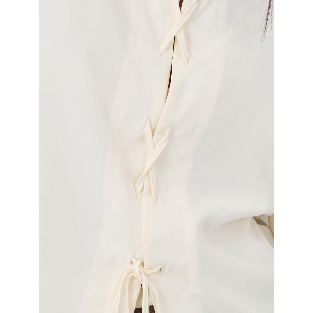 Styli Solid Balloon Sleeve Front Tie-Up Detail Shirt-women-clothing-shirtsandblouses-shirts-image-4