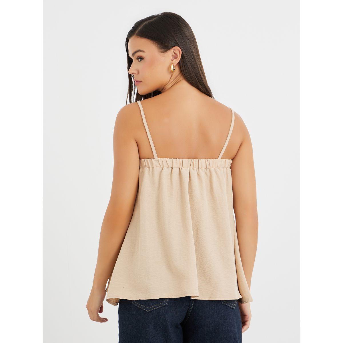 Styli Elasticated Square Neck Strappy Top-women-clothing-shirtsandblouses-blouses-image-4