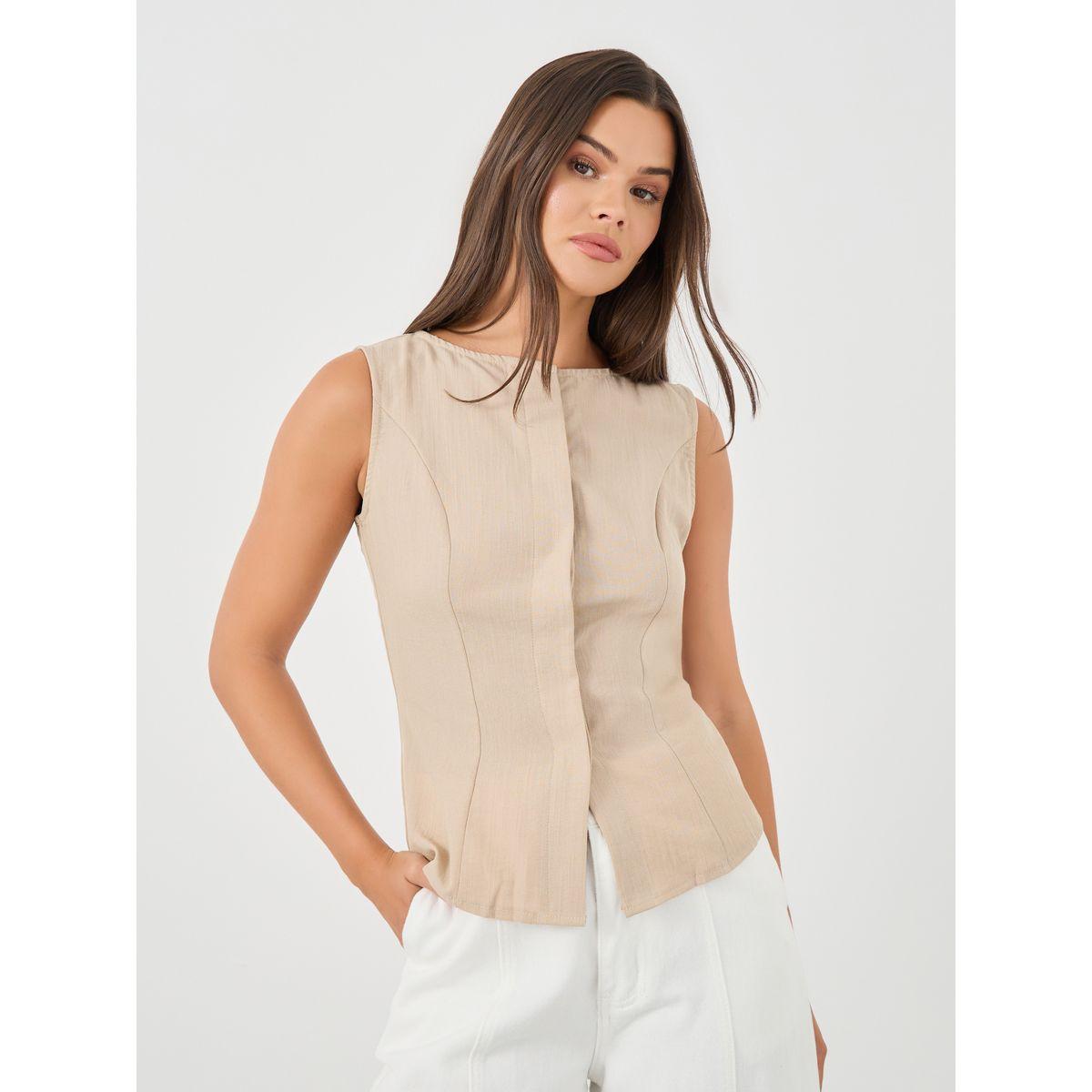 جيليه بلا أكمام مع أزرار غلق-women-clothing-coatsandjackets-waistcoats-image-4