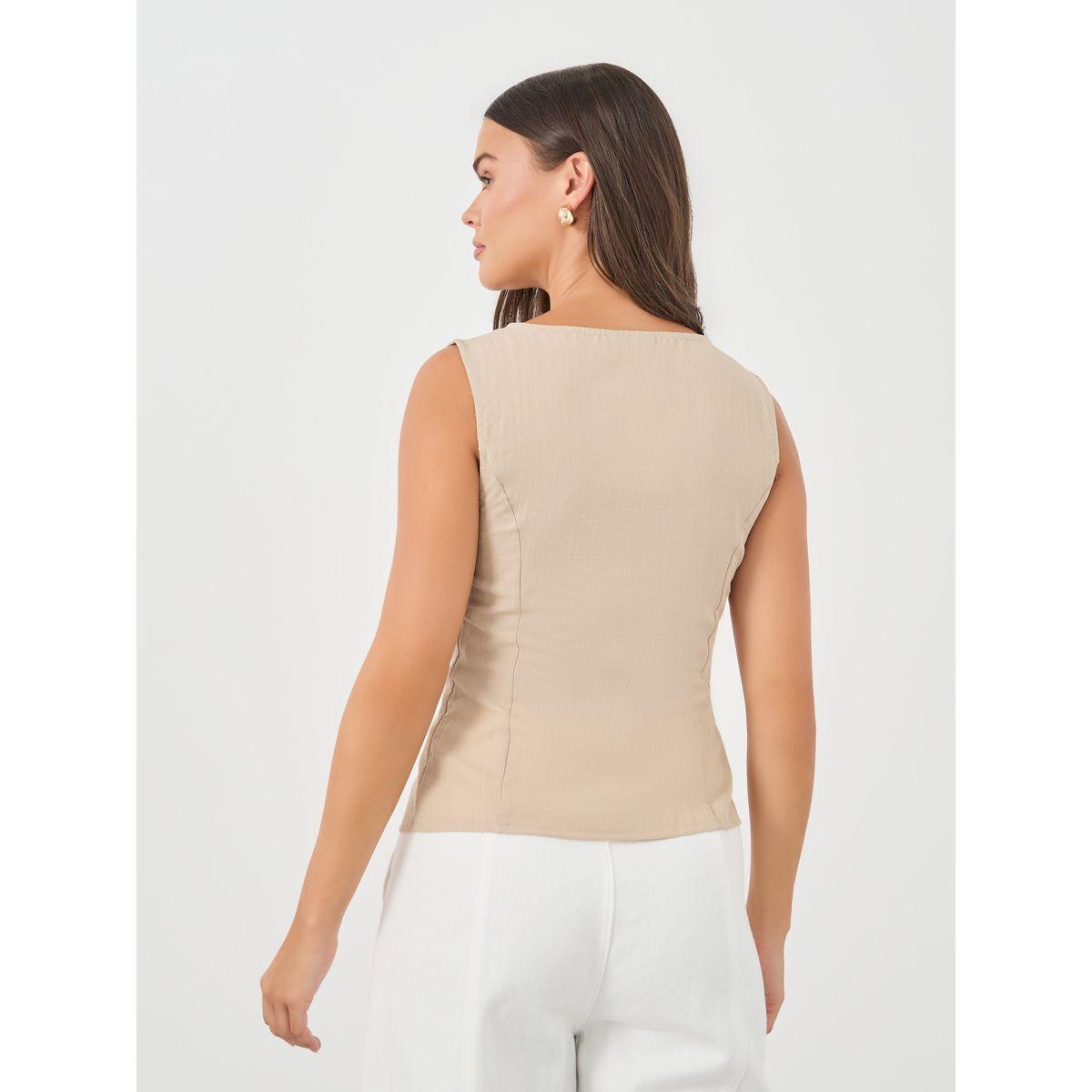 جيليه بلا أكمام مع أزرار غلق-women-clothing-coatsandjackets-waistcoats-image-1