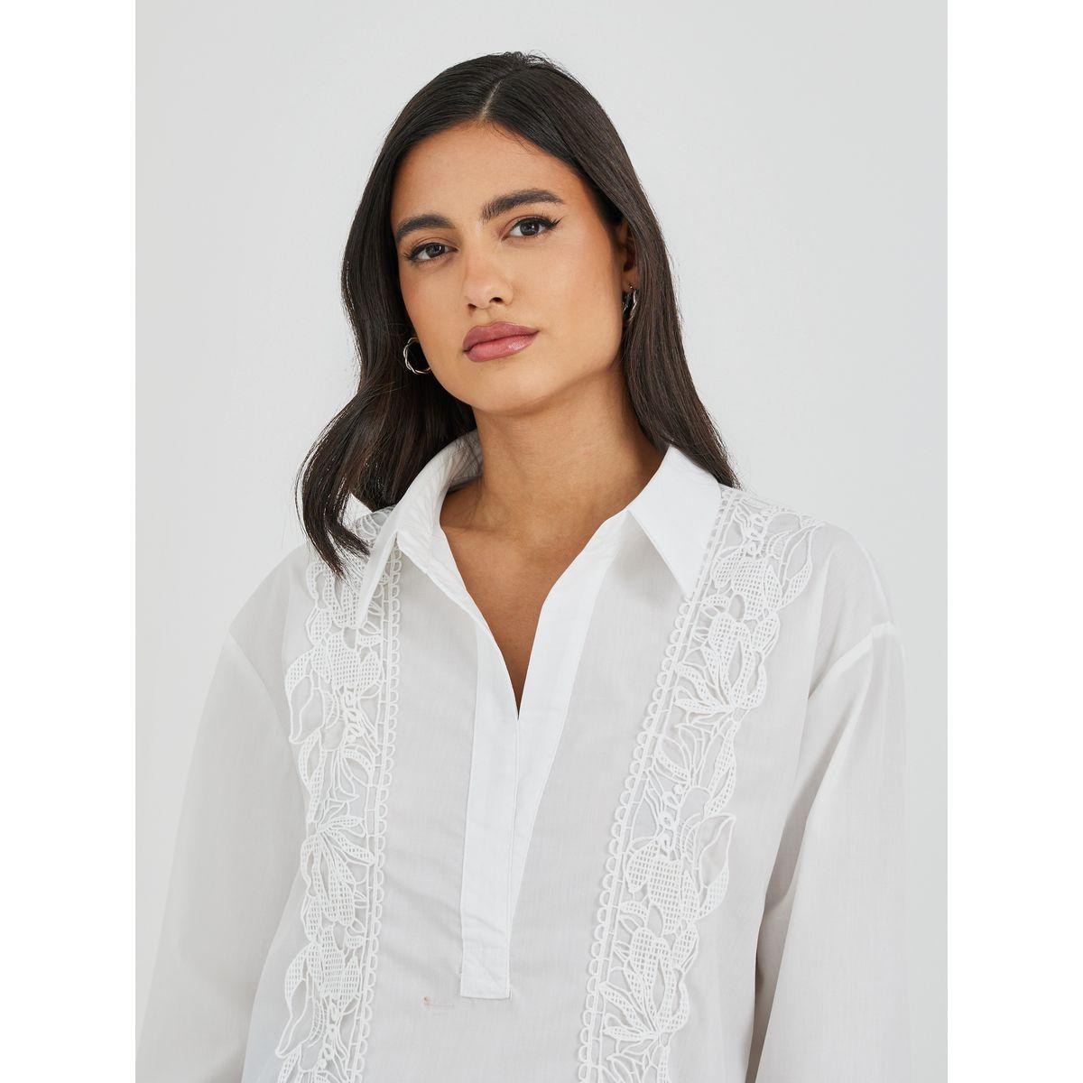 Styli Embroidered Long Sleeve Spread Collar Shirt-women-clothing-shirtsandblouses-shirts-image-3