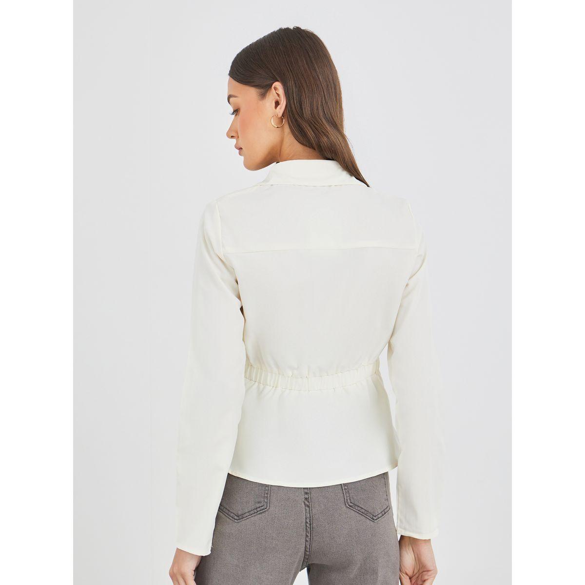 Styli Solid Wrap Long Sleeve Shirt-women-clothing-shirtsandblouses-shirts-image-5