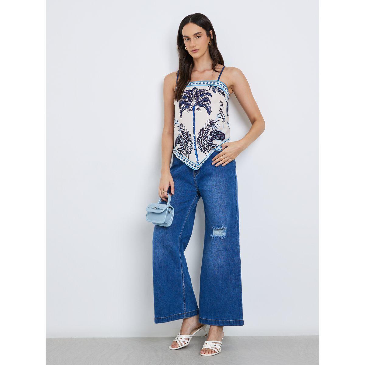 Styli Tropical Print Bandana Strappy Cami Top-women-clothing-tshirts-image-2