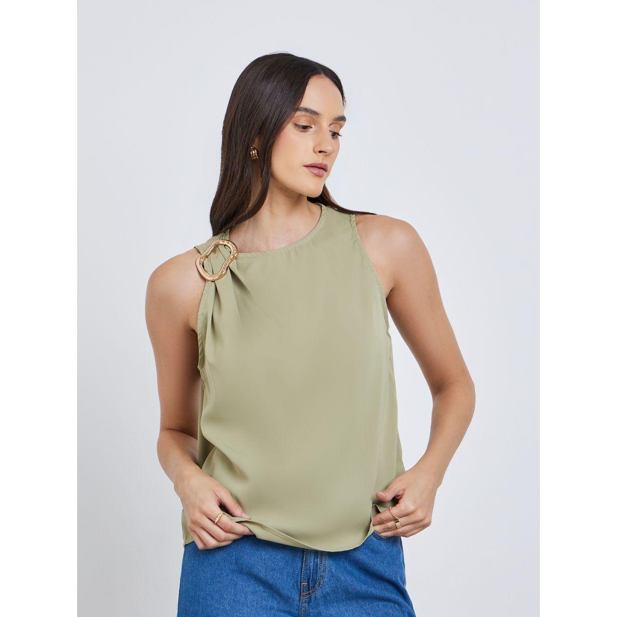 بلوزة بدون أكمام مع تفاصيل إبزيم-women-clothing-shirtsandblouses-blouses-image-3