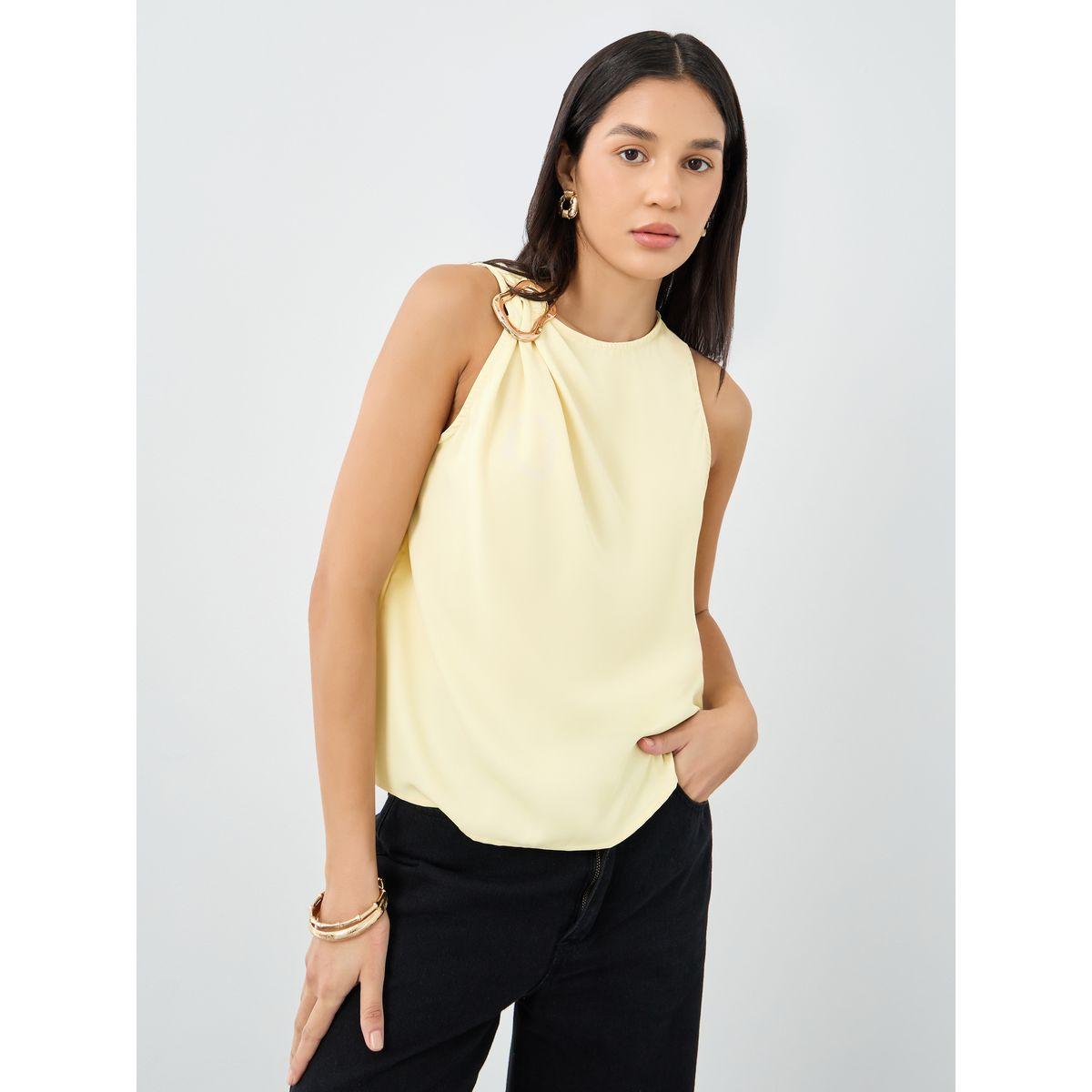 بلوزة بلا أكمام مزينة بإبزيم-women-clothing-shirtsandblouses-blouses-image-3