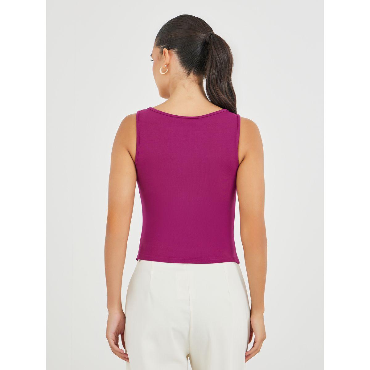 Styli Buttoned Square Neck Sleeveless Top-women-clothing-shirtsandblouses-blouses-image-5