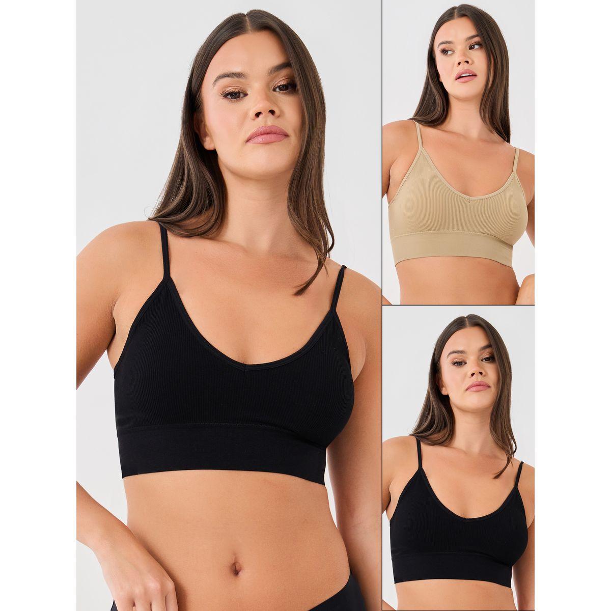 Styli Pack of 2 - Padded Seamless Ribbed Crop Top-women-clothing-lingerie-bras-image-1