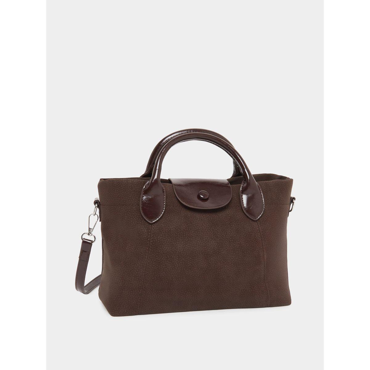 شنطة توتي سادة بمقبض يد مزدوج-women-bagsandwallets-handbags-image-1