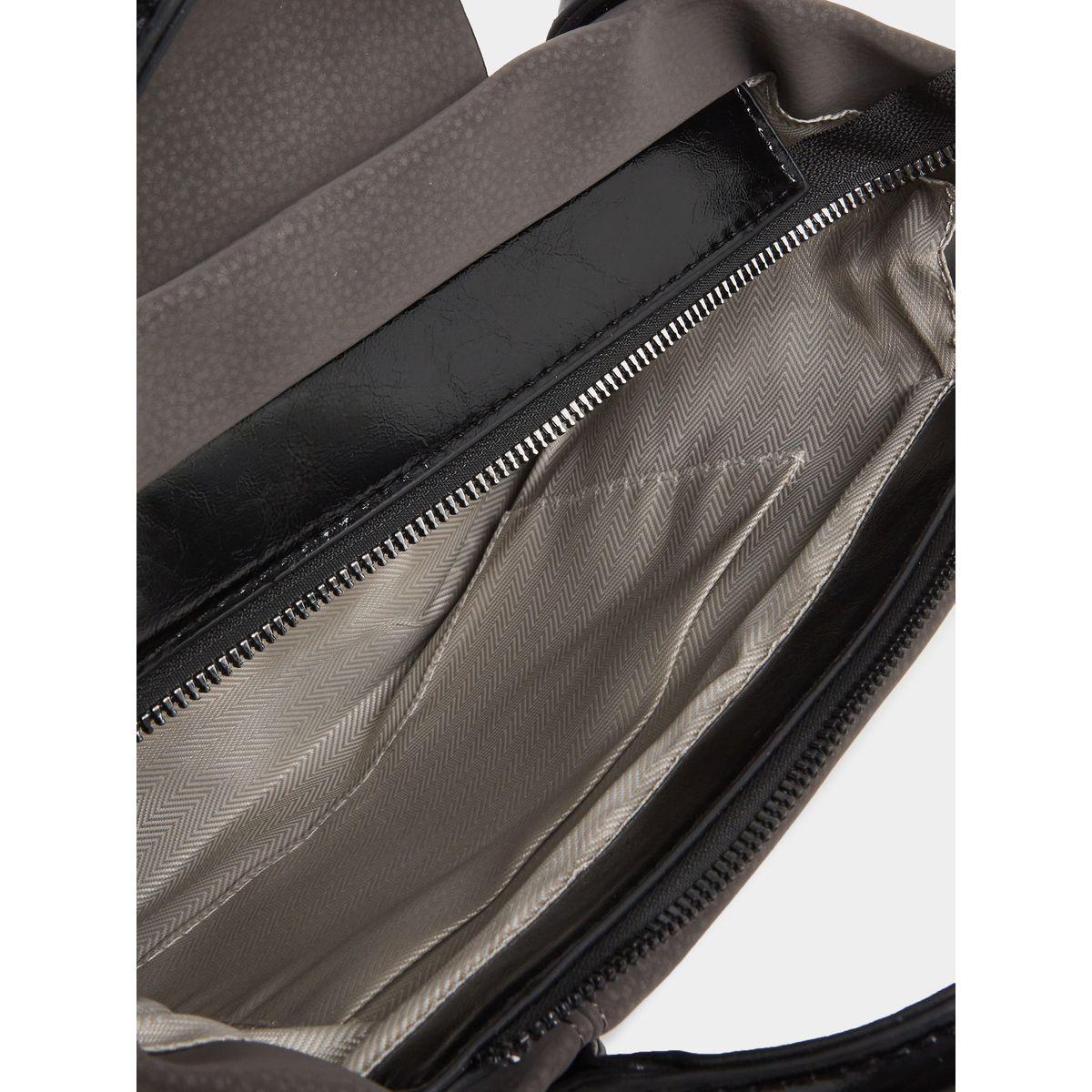 Styli Solid Tote Bag with Contrast Dual Handle-women-bagsandwallets-handbags-image-4