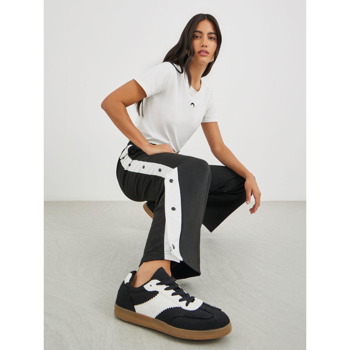 Styli Studded Side Panel Wide Leg Joggers-women-clothing-bottoms-joggers-image-1