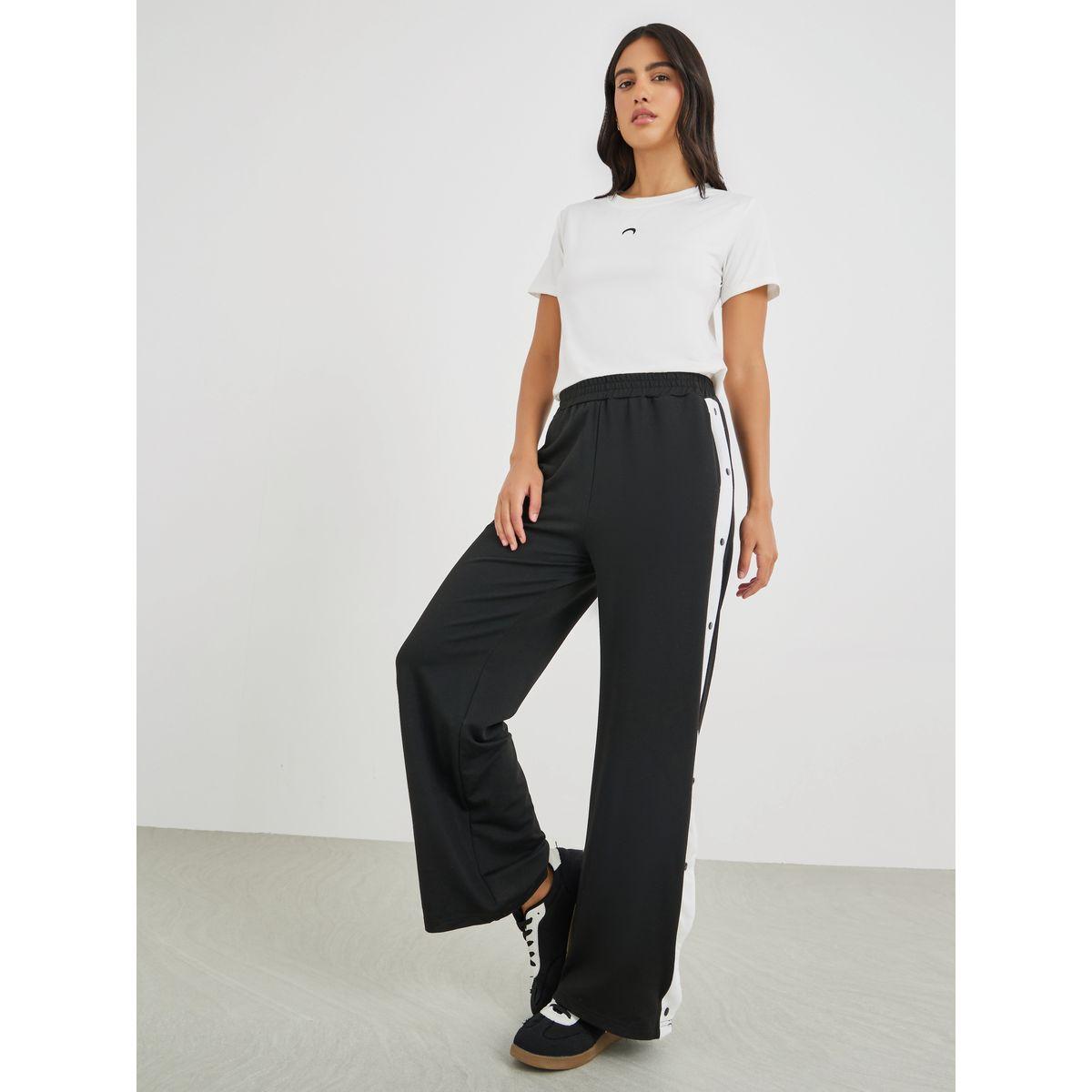 Styli Studded Side Panel Wide Leg Joggers-women-clothing-bottoms-joggers-image-2