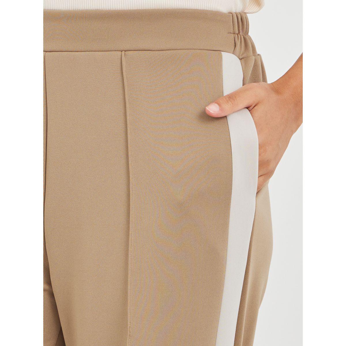 Styli Scuba Wide Leg Joggers with Side Seam Panel-women-clothing-bottoms-joggers-image-3
