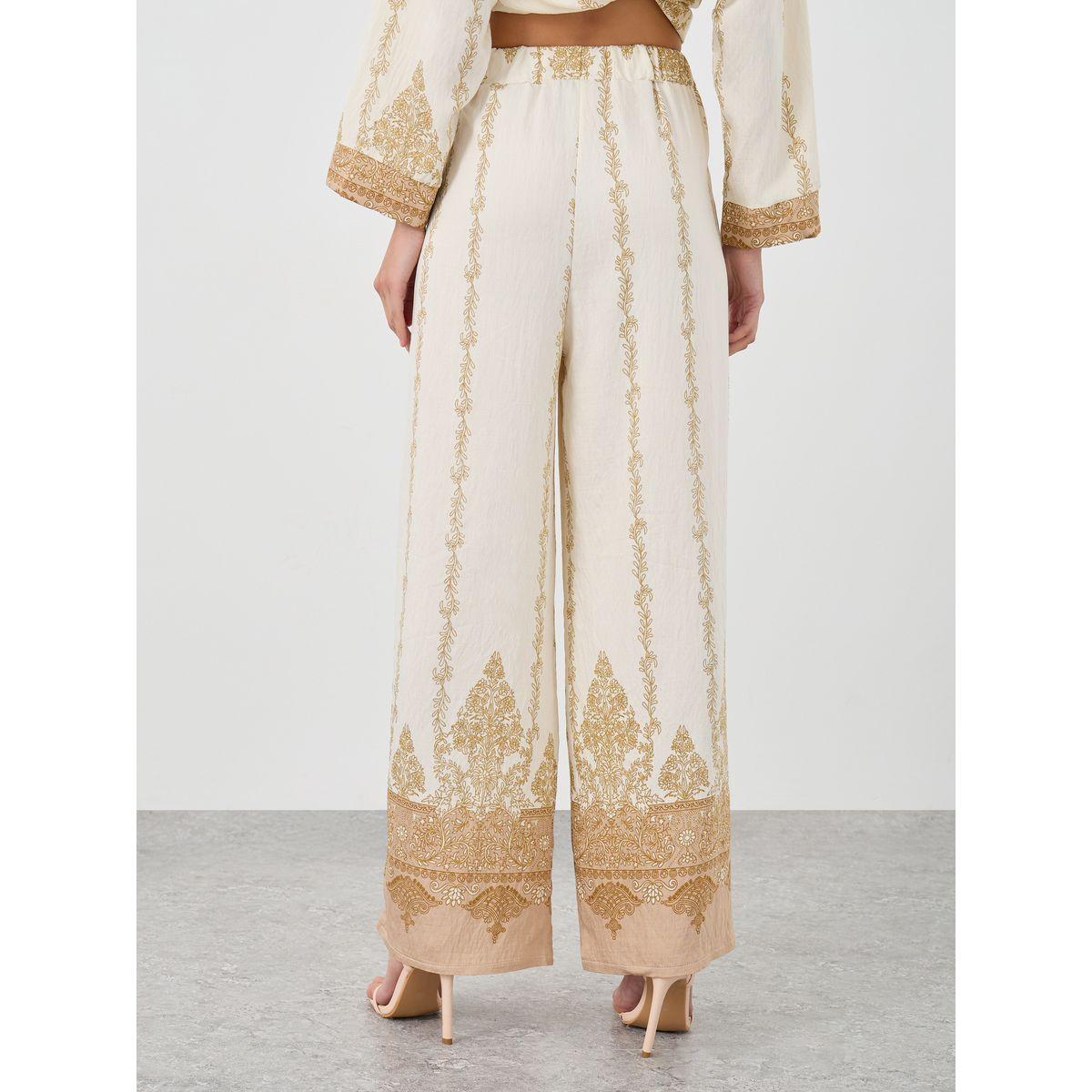 بنطال مُطبع بقصة أرجل واسعة-women-clothing-bottoms-trousers-image-4
