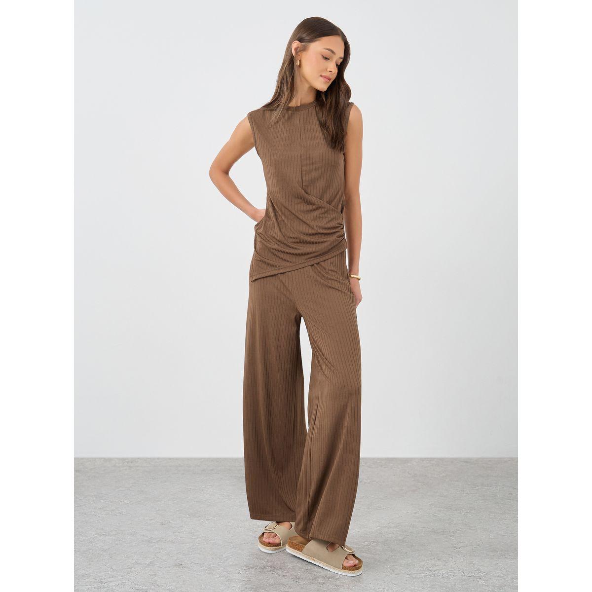 بلوزة بلا أكمام مع حافة غير متماثلة الطول-women-clothing-shirtsandblouses-blouses-image-2
