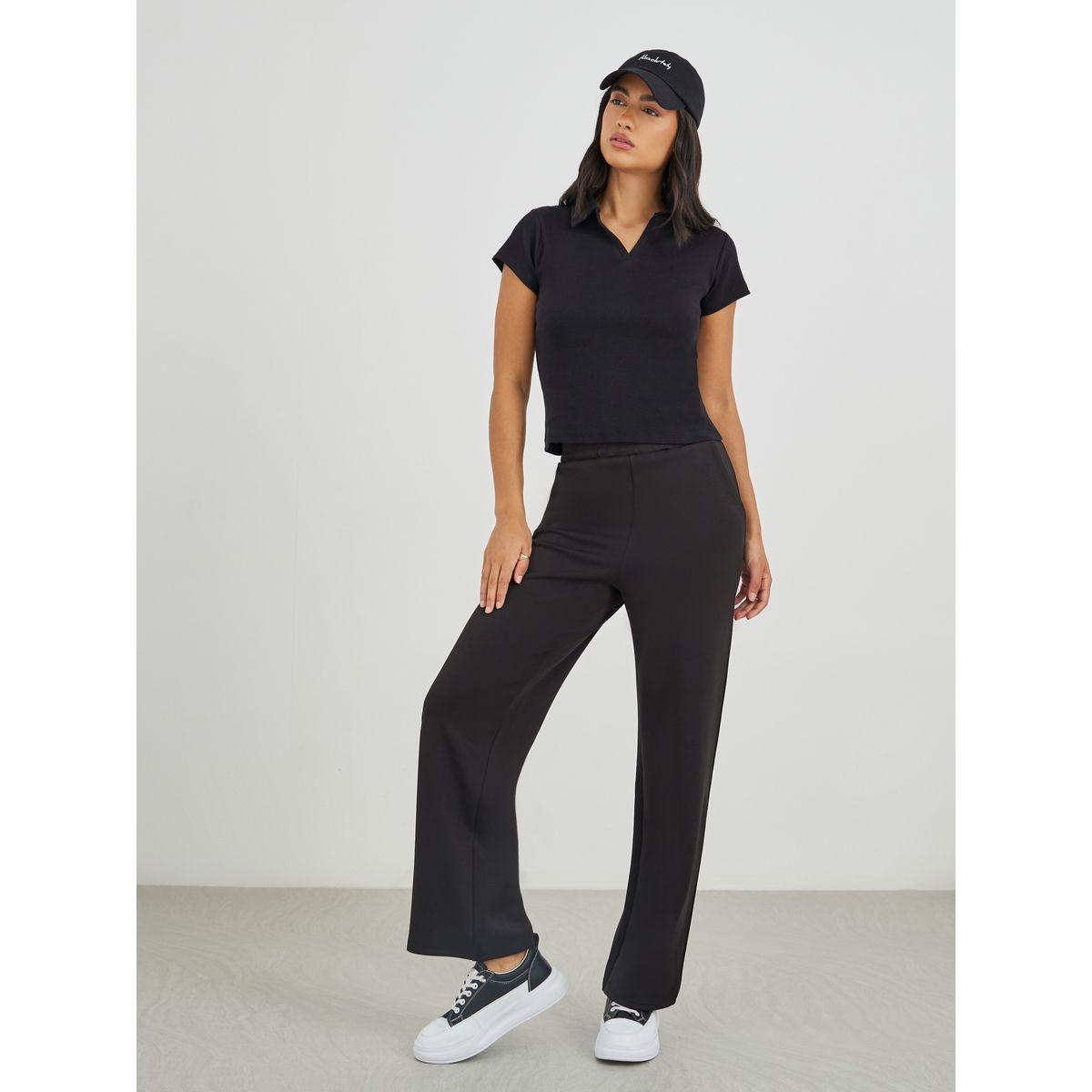 جوغر سكوبا بأرجل واسعة وخصر مطاطي-women-clothing-bottoms-joggers-image-1