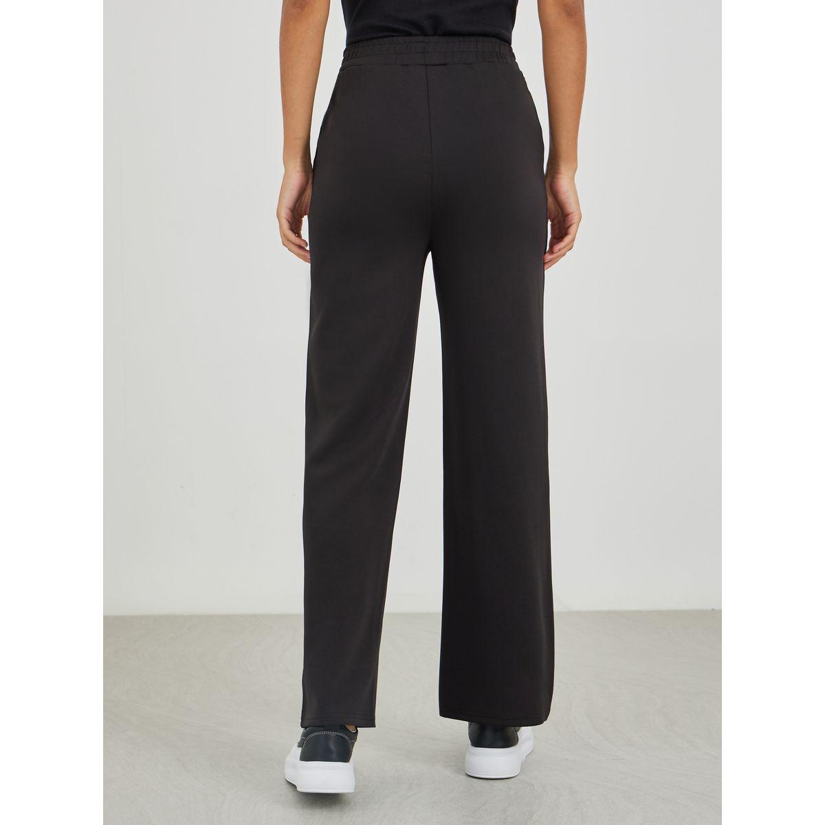 Styli Scuba Wide Leg Elasticated Waistband Joggers-women-clothing-bottoms-joggers-image-4