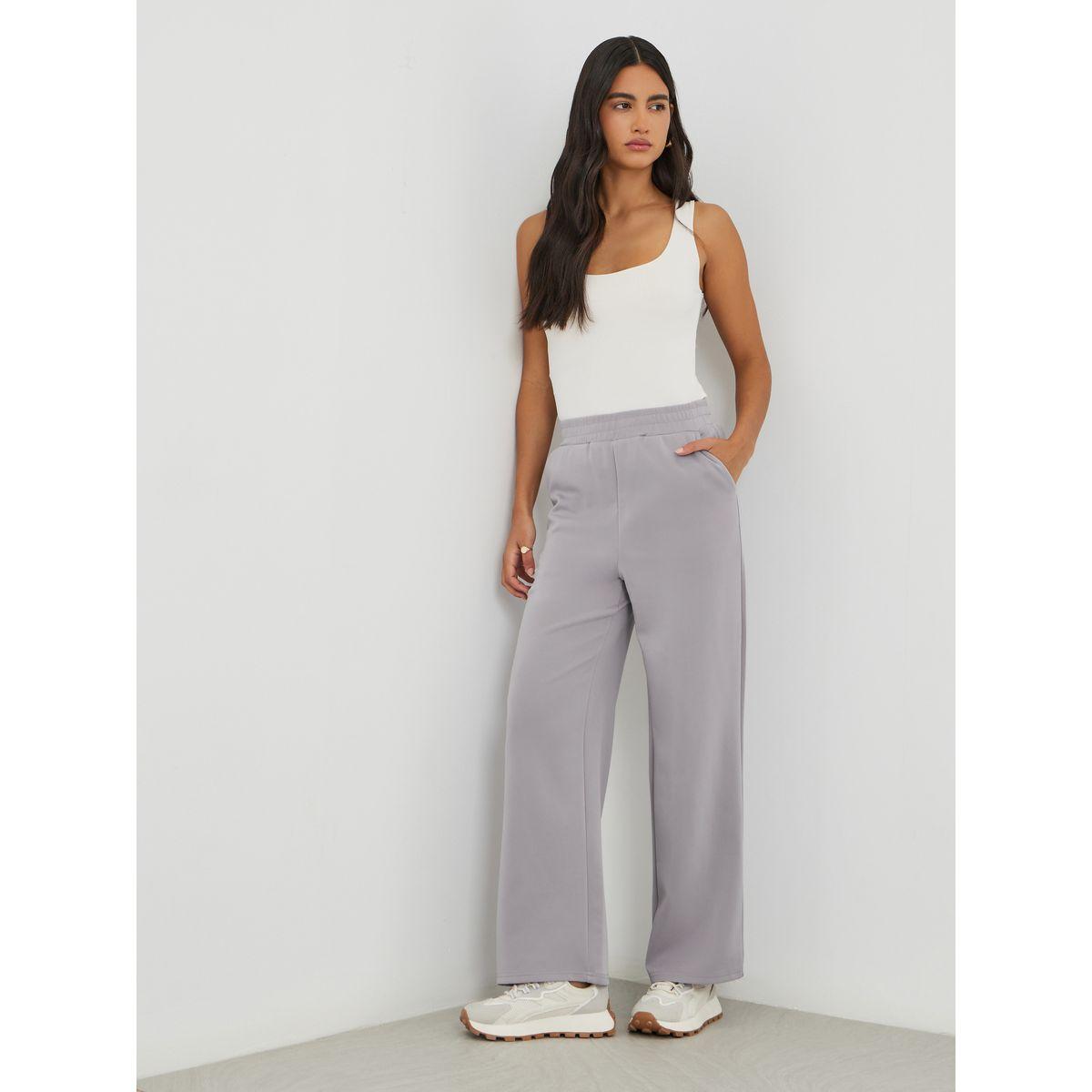 جوغر سكوبا بأرجل واسعة وخصر مطاطي-women-clothing-bottoms-joggers-image-1