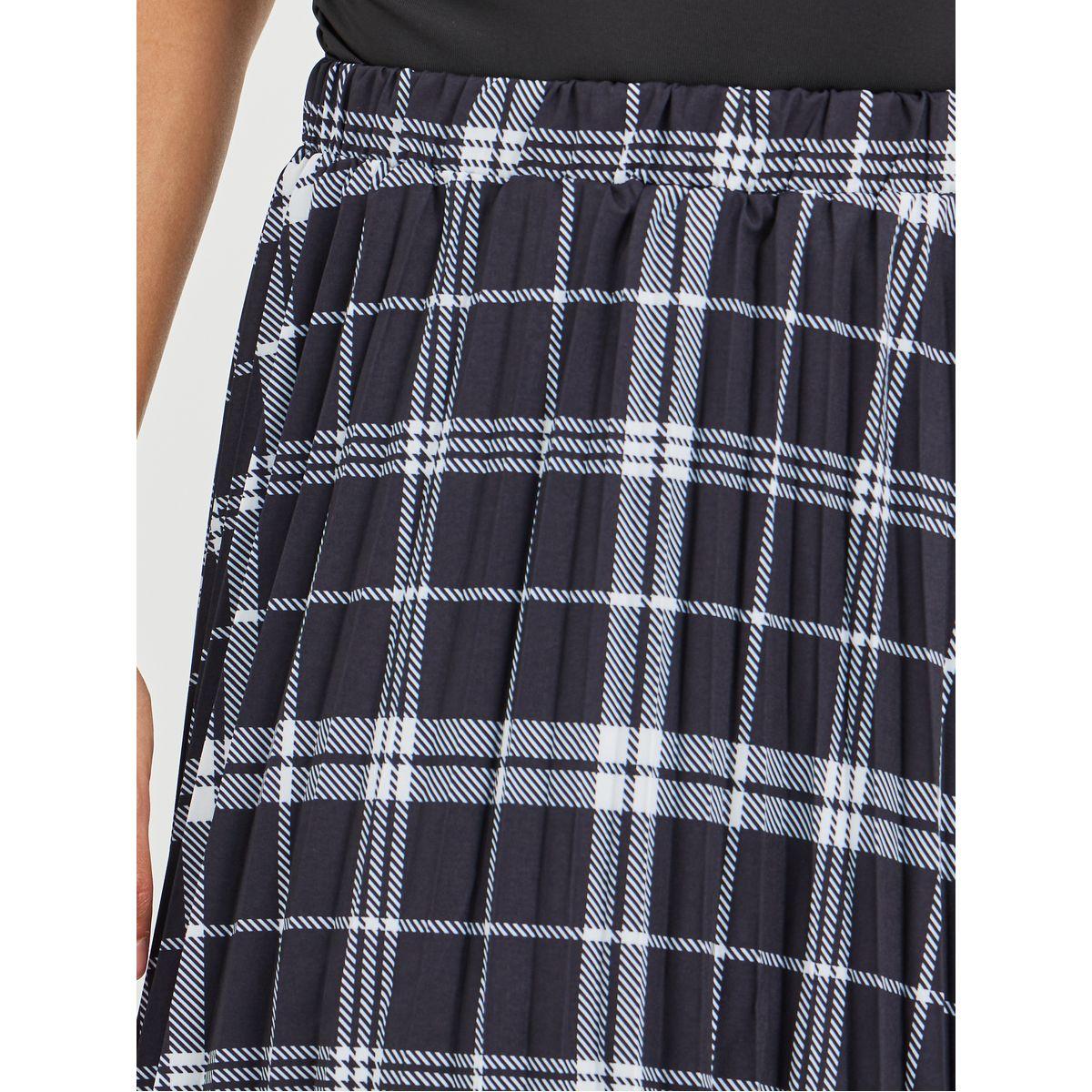 Styli Checked A-Line Midi Skirt-women-clothing-bottoms-skirts-image-3