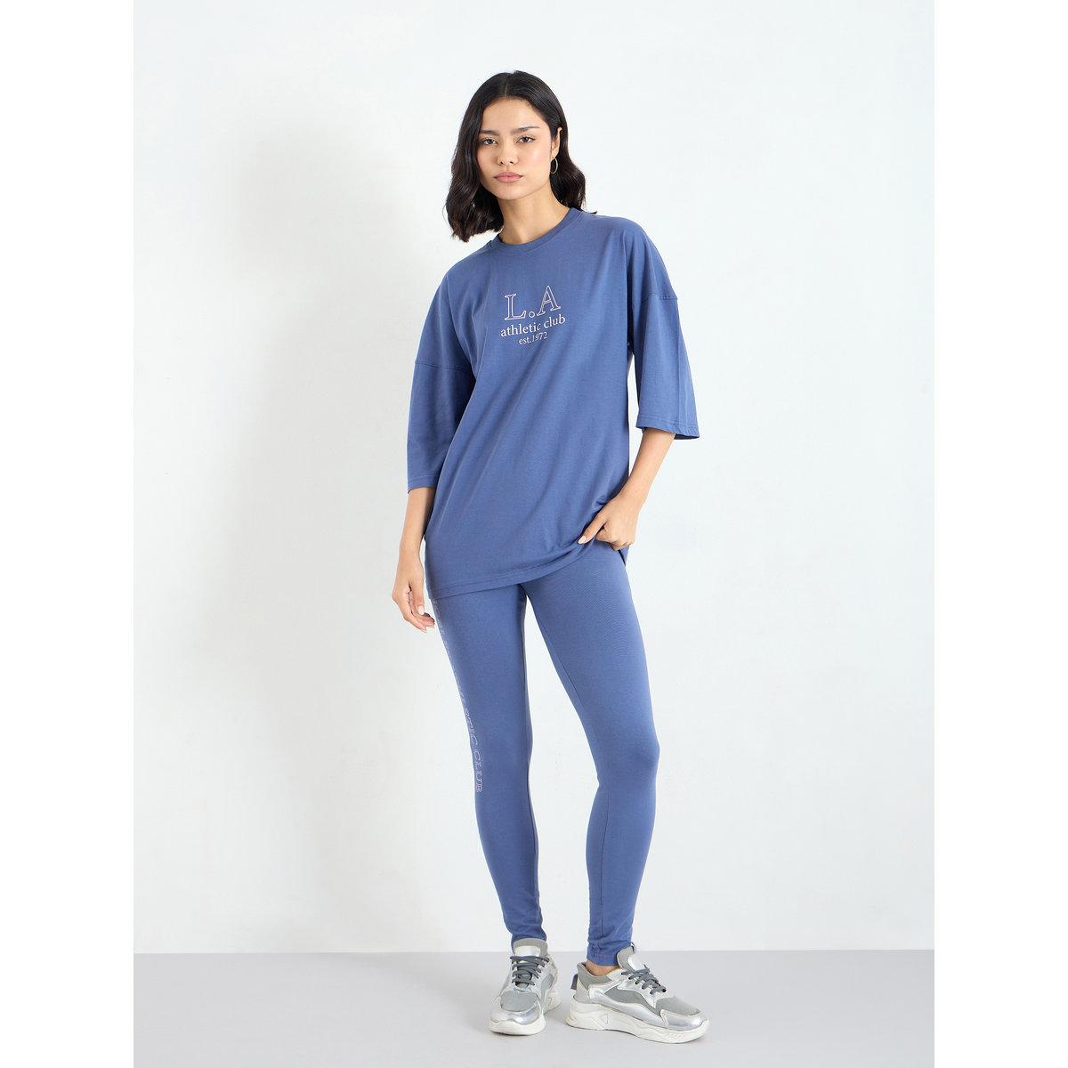 طقم من ليقنز وتيشيرت فضفاض-women-clothing-coordsets-image-3