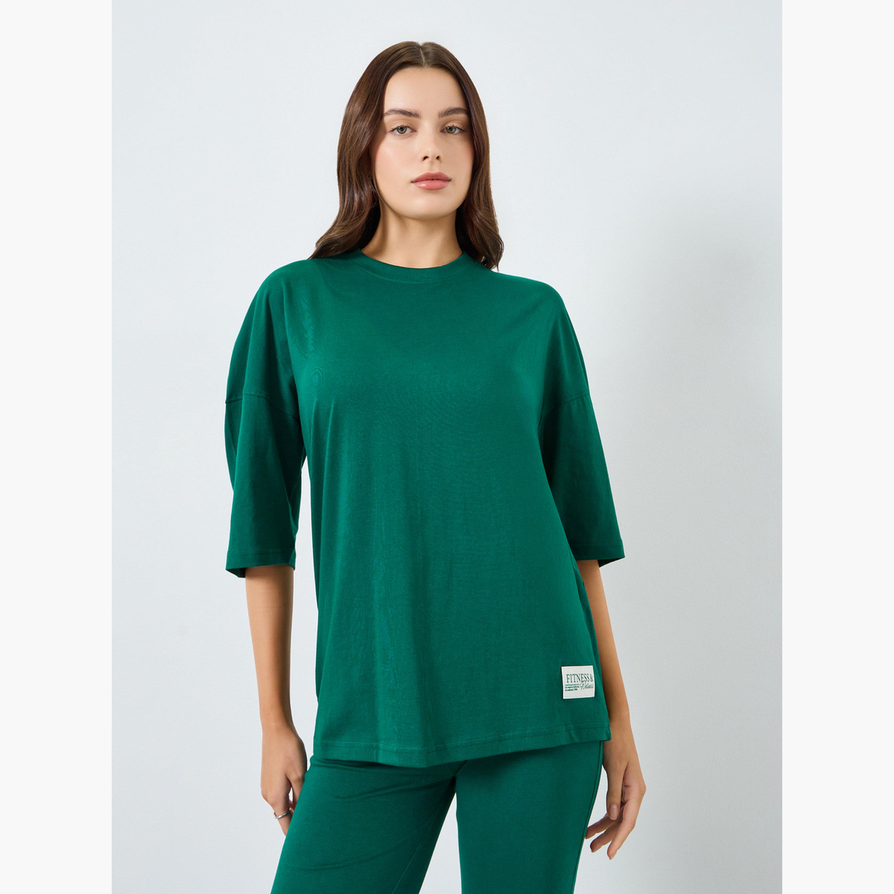 طقم منسق من ليقنز وتيشيرت بأكمام قصيرة-women-clothing-coordsets-image-2