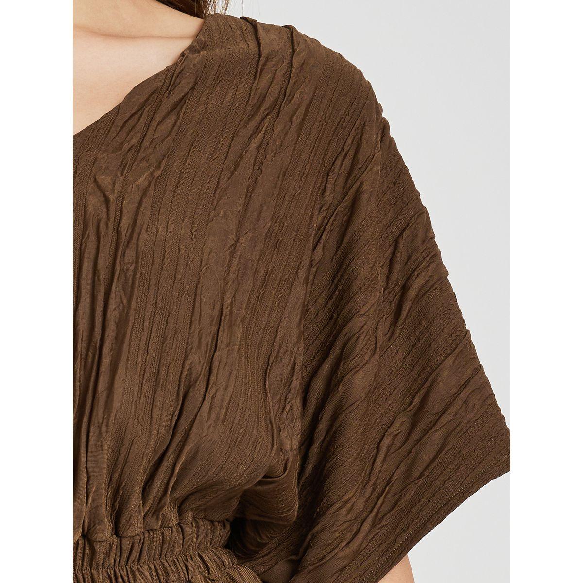 بلوزة بتفاصيل بارزة الملمس وخصر مطاطي-women-clothing-shirtsandblouses-blouses-image-4