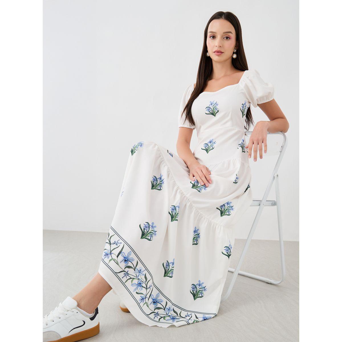 فستان طويل بطبعة زهور-women-clothing-dresses-image-1