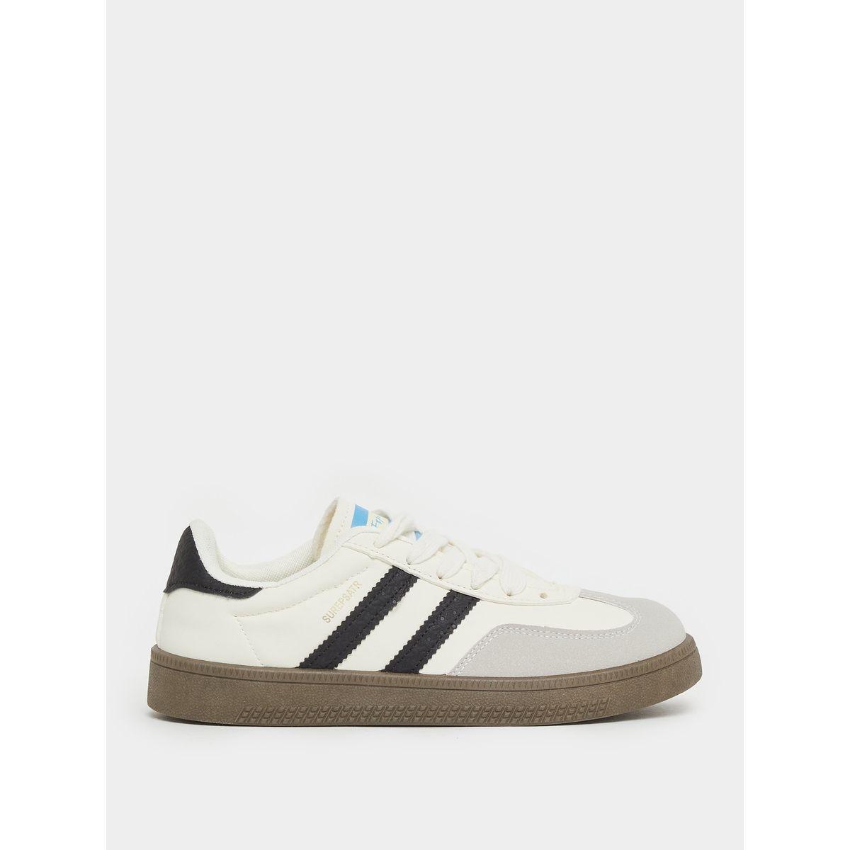 Styli Striped Lace Up Sneakers-women-shoes-sneakers-image-2