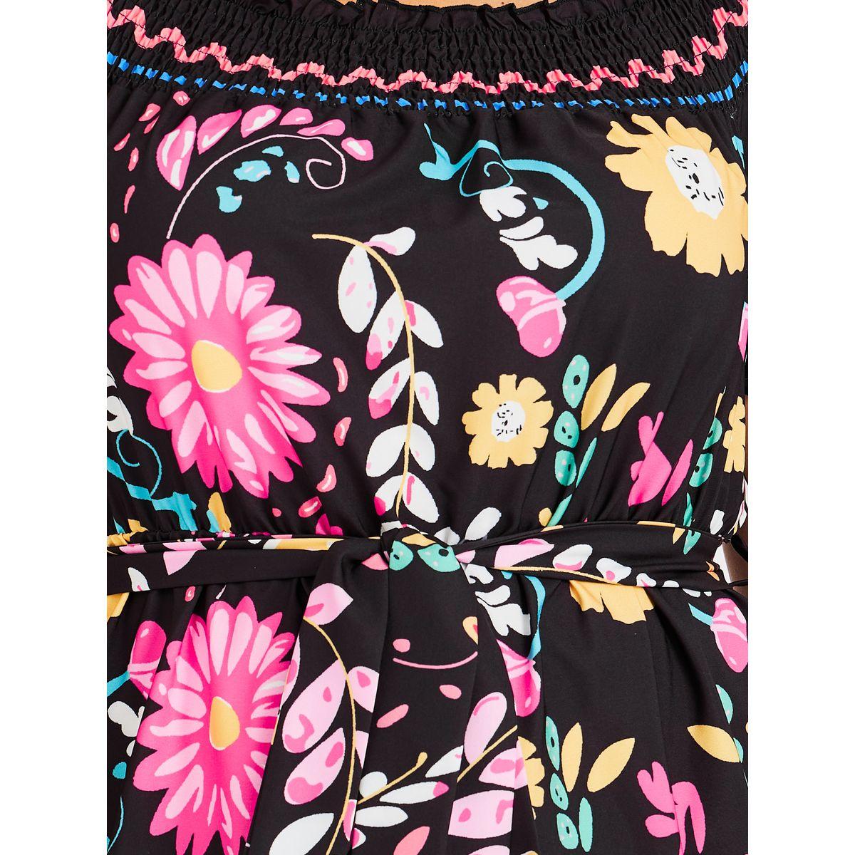 Styli Pluss Size Printed Smocked Neckline Maxi Dress-women-clothing-dresses-image-4