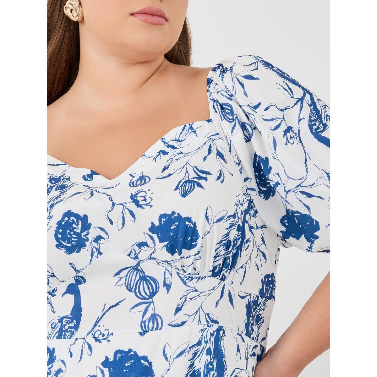 فستان ميدي بمقاس كبير وأكمام منفوخة-women-clothing-dresses-image-4