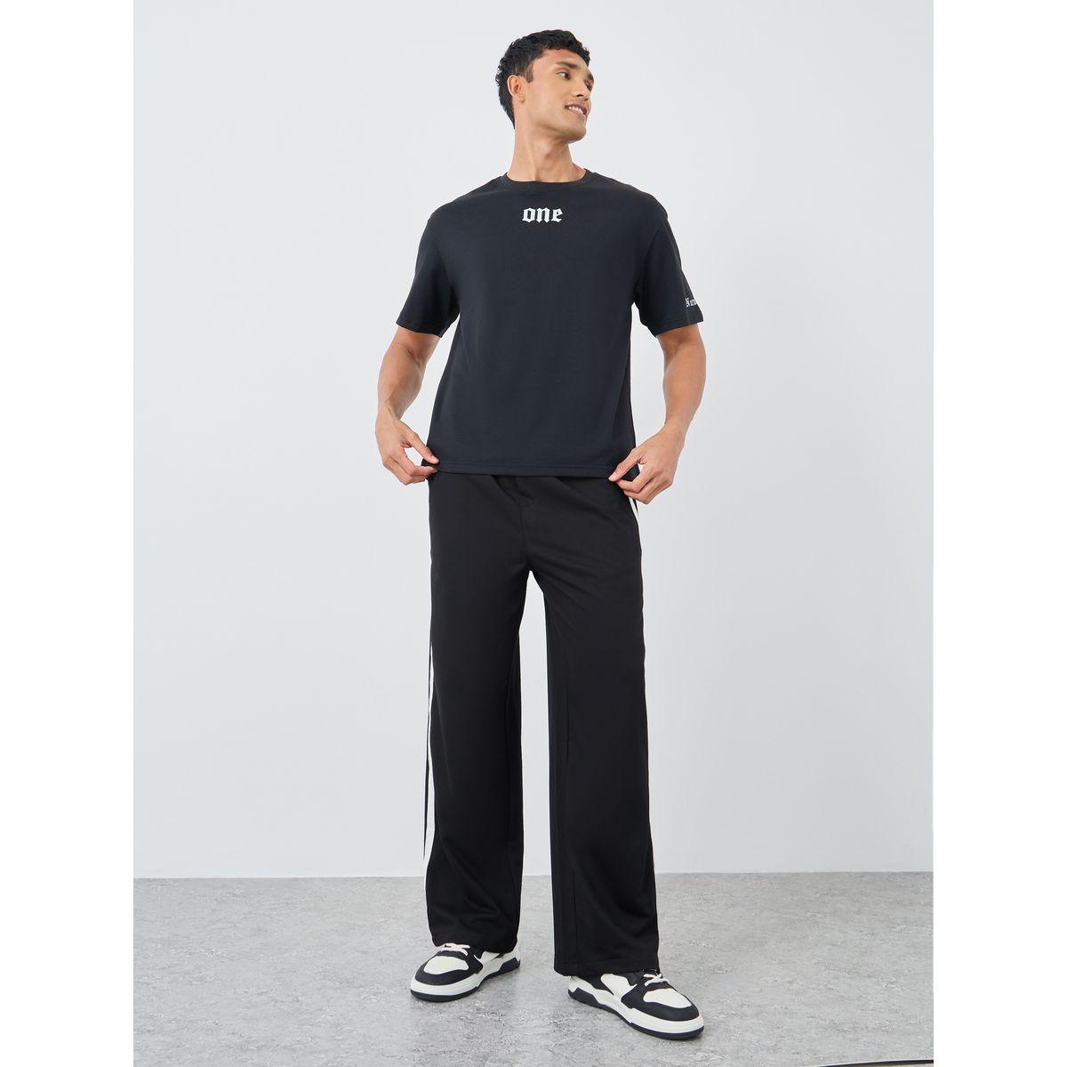Styli Oversized Open Hem Joggers with Side Piping Detail-men-clothing-bottoms-joggers-image-2