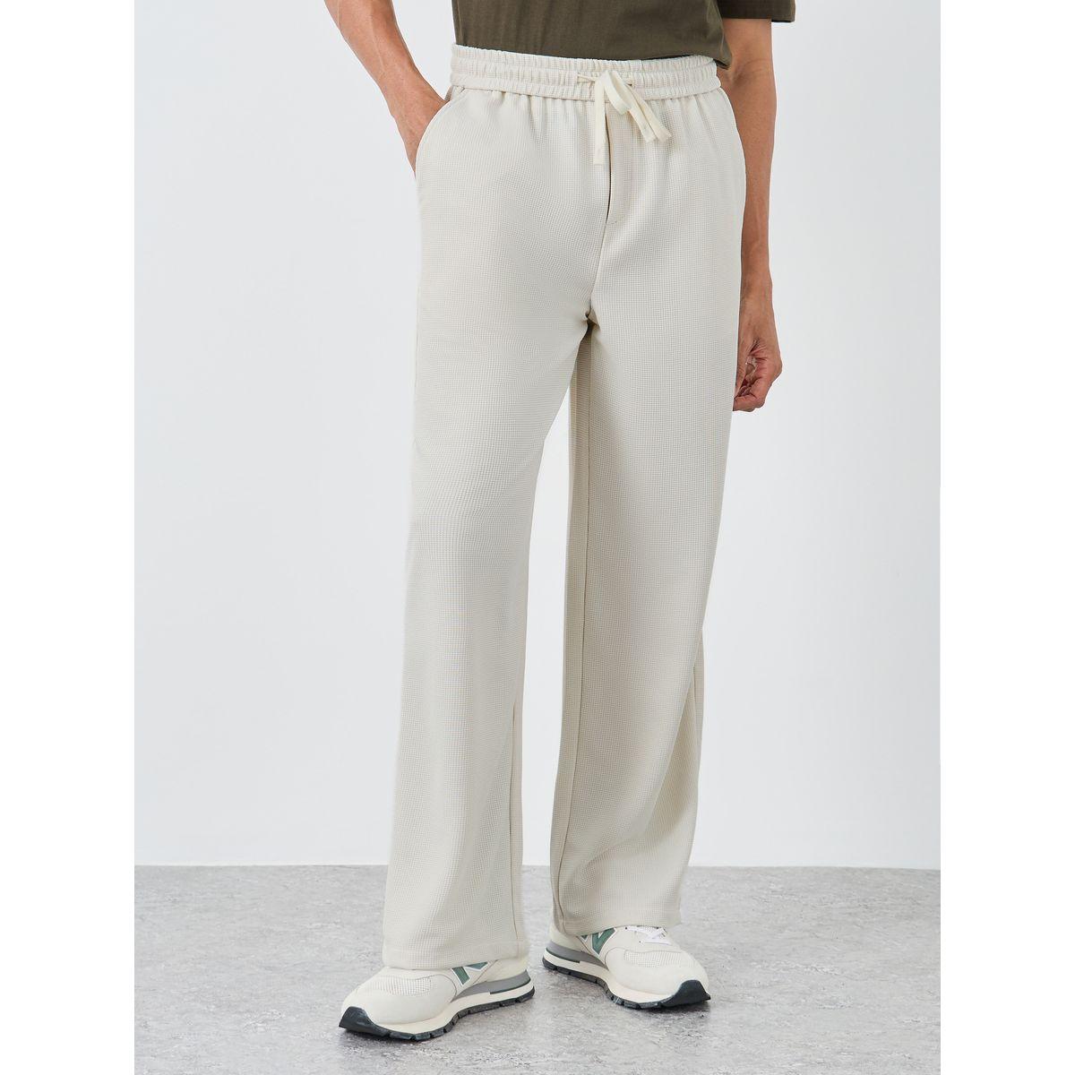 Styli Oversized Open Hem Joggers with Drawstring-men-clothing-bottoms-joggers-image-1