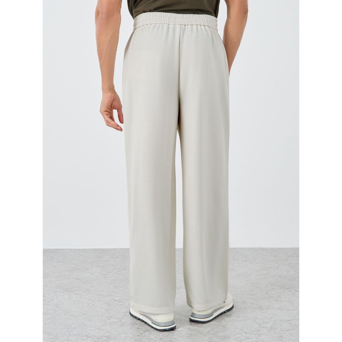 Styli Oversized Open Hem Joggers with Drawstring-men-clothing-bottoms-joggers-image-4