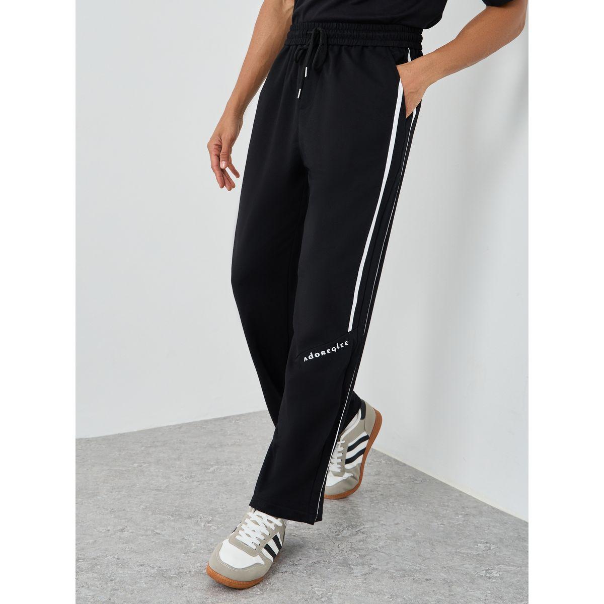 Styli Woven Relaxed Fit Joggers with Double Side Piping-men-clothing-bottoms-joggers-image-1