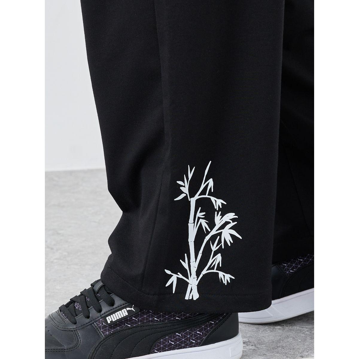 جوغر بقصة مريحة مع طبعة جرافيك-men-clothing-bottoms-joggers-image-3