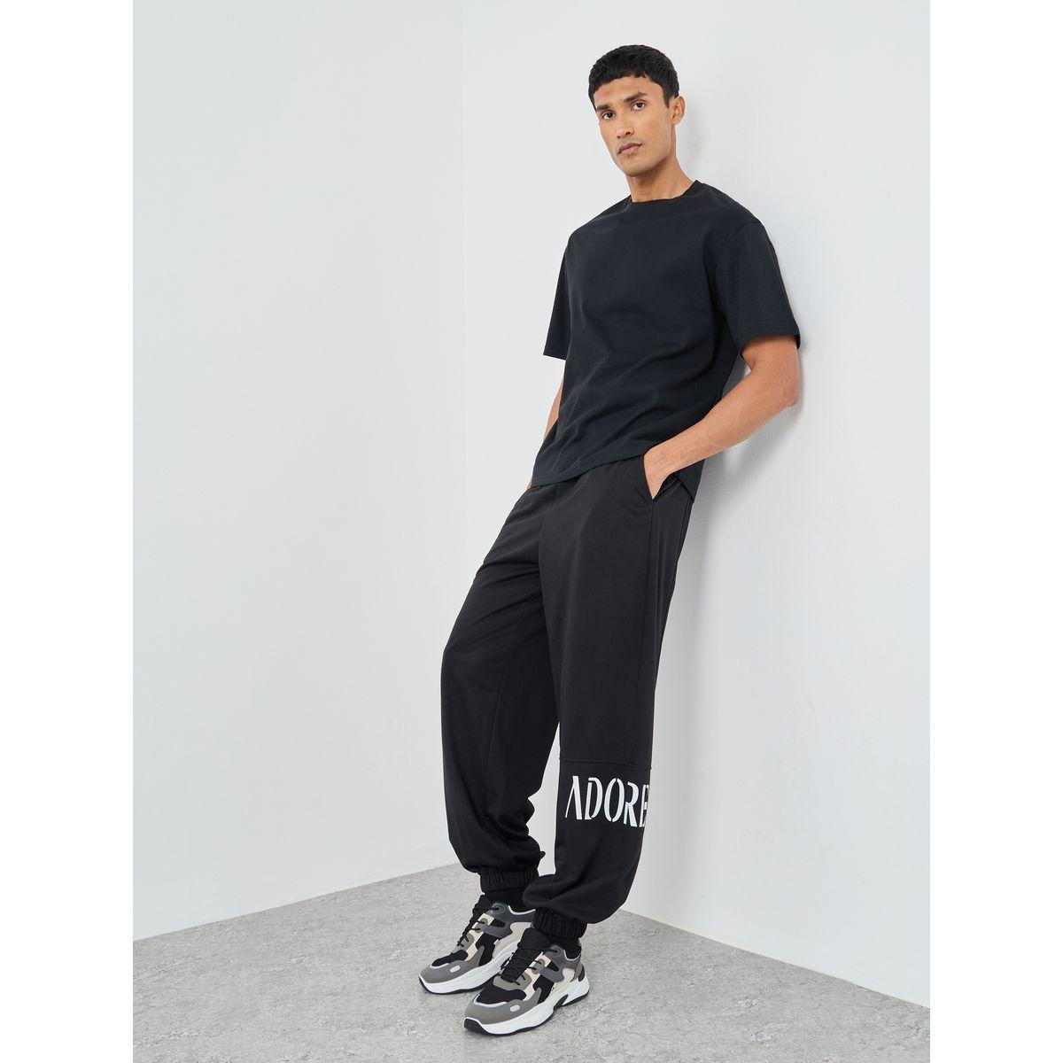 Styli Oversized Joggers with Placement Print-men-clothing-bottoms-joggers-image-2