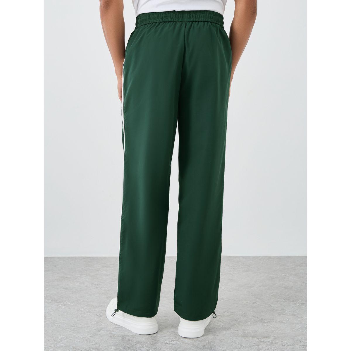 Styli Green Relaxed Fit Joggers with Side Piping and Placement Print-men-clothing-bottoms-joggers-image-5