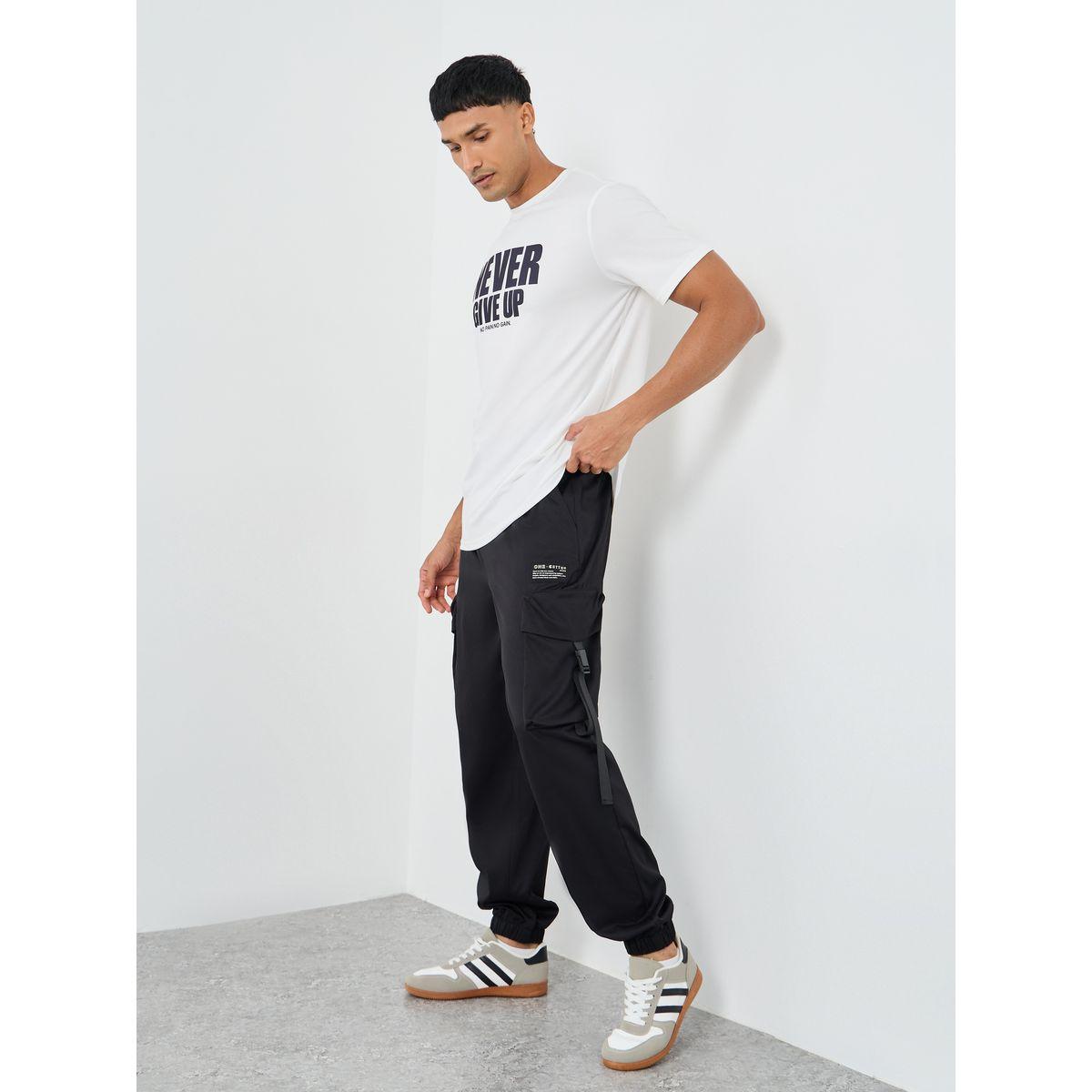 Styli Woven Relaxed Fit Cargo Open Hem Joggers-men-clothing-bottoms-joggers-image-2