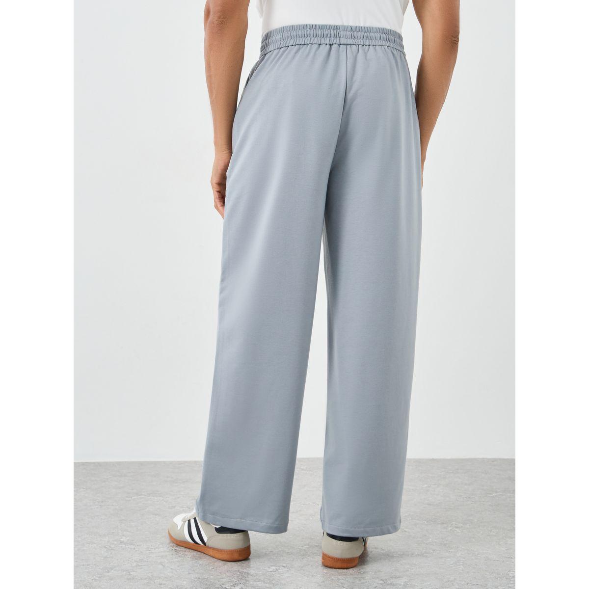 Styli Men Grey Legacy Slogan Joggers with Drawstring-men-clothing-bottoms-joggers-image-4