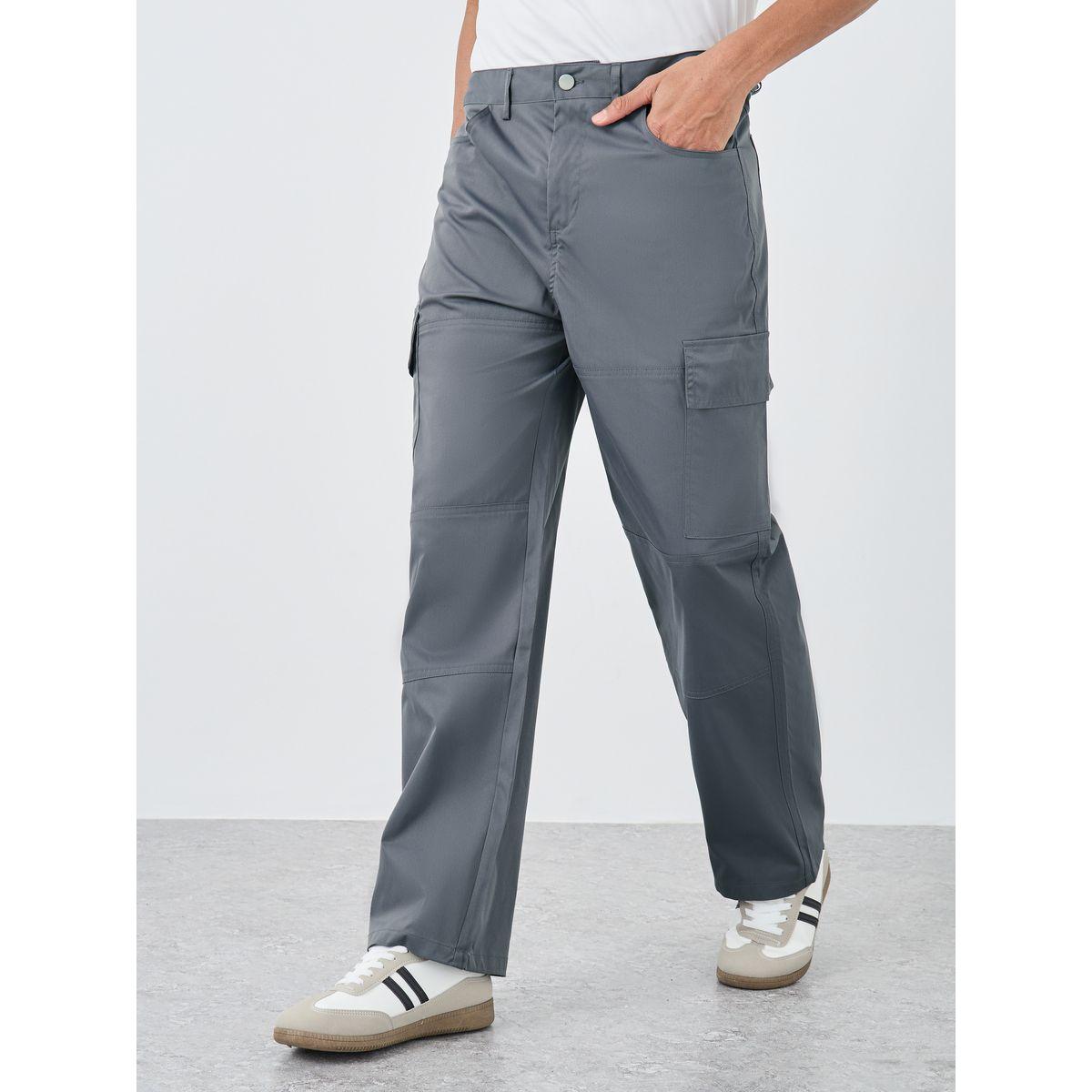 Styli Woven Straight Fit Joggers with Cargo Pocket-men-clothing-bottoms-joggers-image-1
