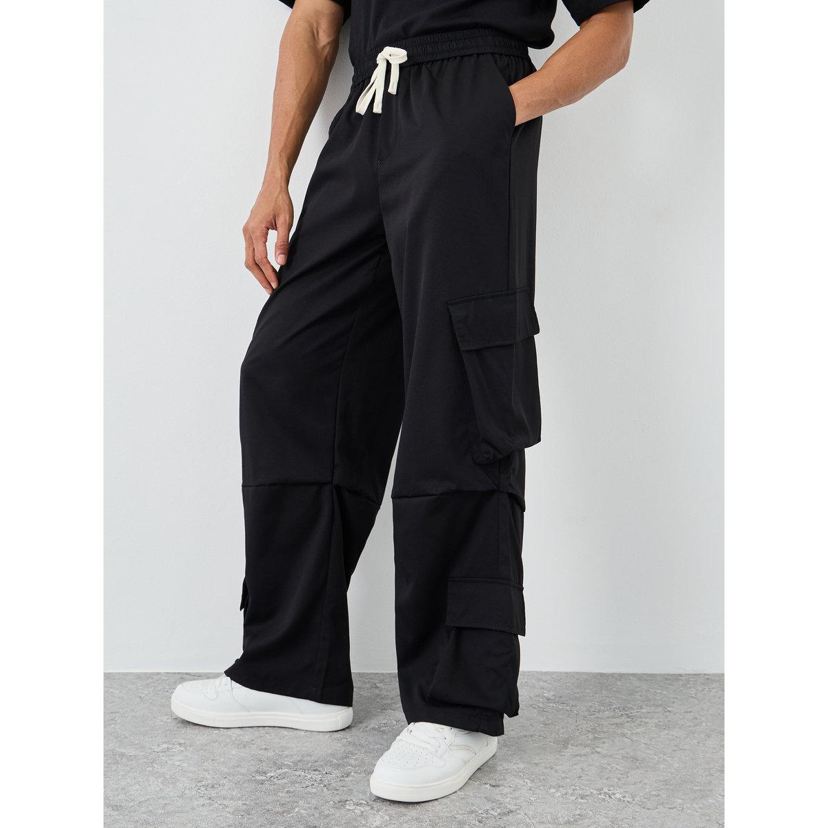 Styli Woven Oversized Double Cargo Pocket Joggers-men-clothing-bottoms-joggers-image-1