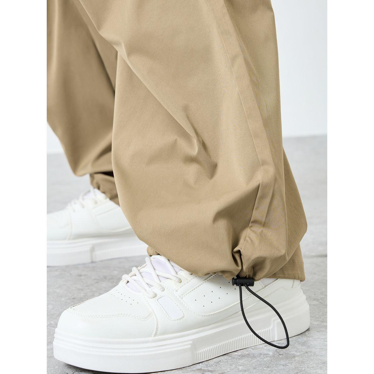 Styli Woven Oversized Fit Open Hem Joggers with Adjustable Loop-men-clothing-bottoms-joggers-image-4
