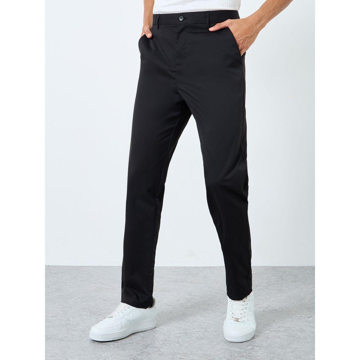 بنطال محبوك بقصة سليم فيت-men-clothing-bottoms-trousersandchinos-trousers-image-1
