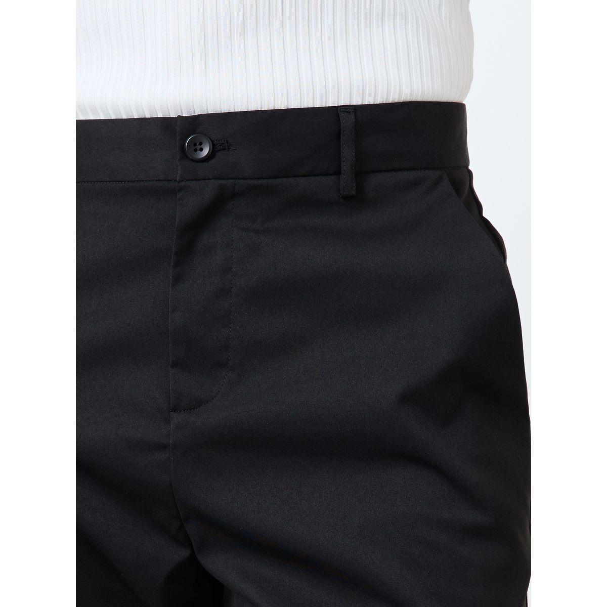 Styli Men Black Woven Slim Fit Pants-men-clothing-bottoms-trousersandchinos-trousers-image-3