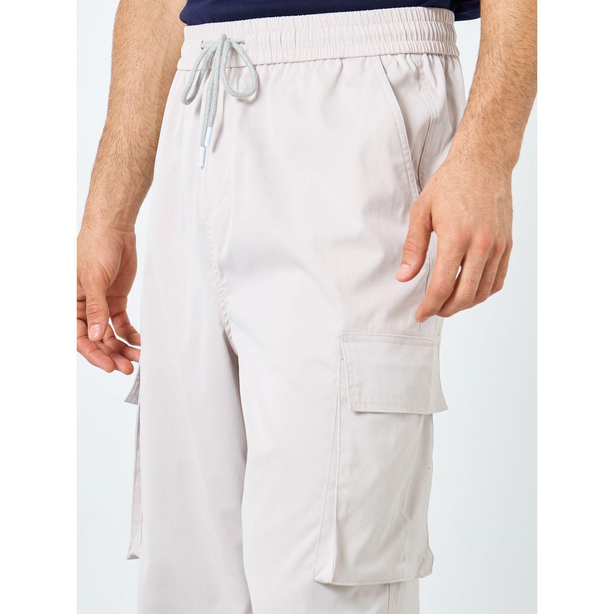 Styli Woven Oversized Fit Open Hem Cargo Joggers-men-clothing-bottoms-joggers-image-3