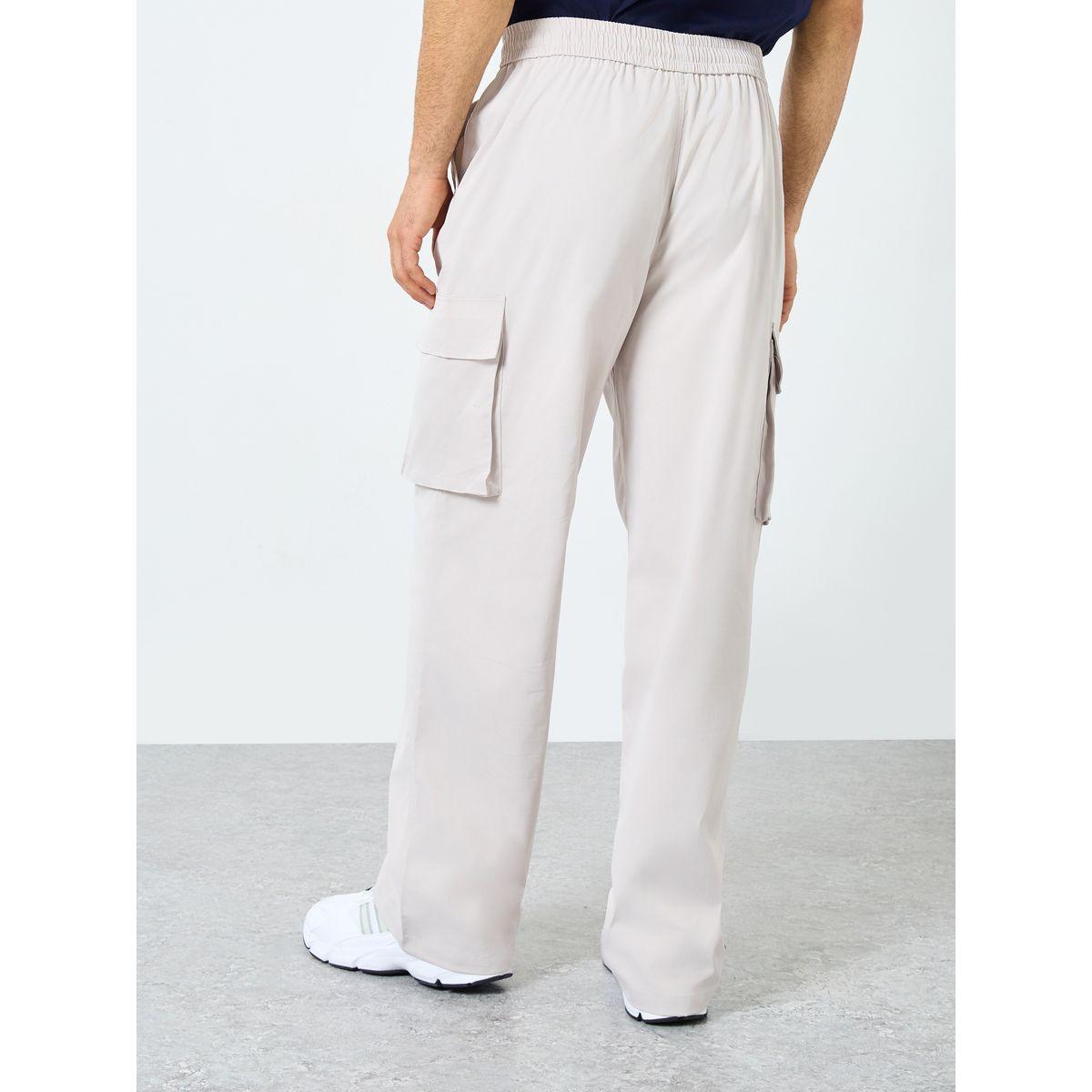 Styli Woven Oversized Fit Open Hem Cargo Joggers-men-clothing-bottoms-joggers-image-4