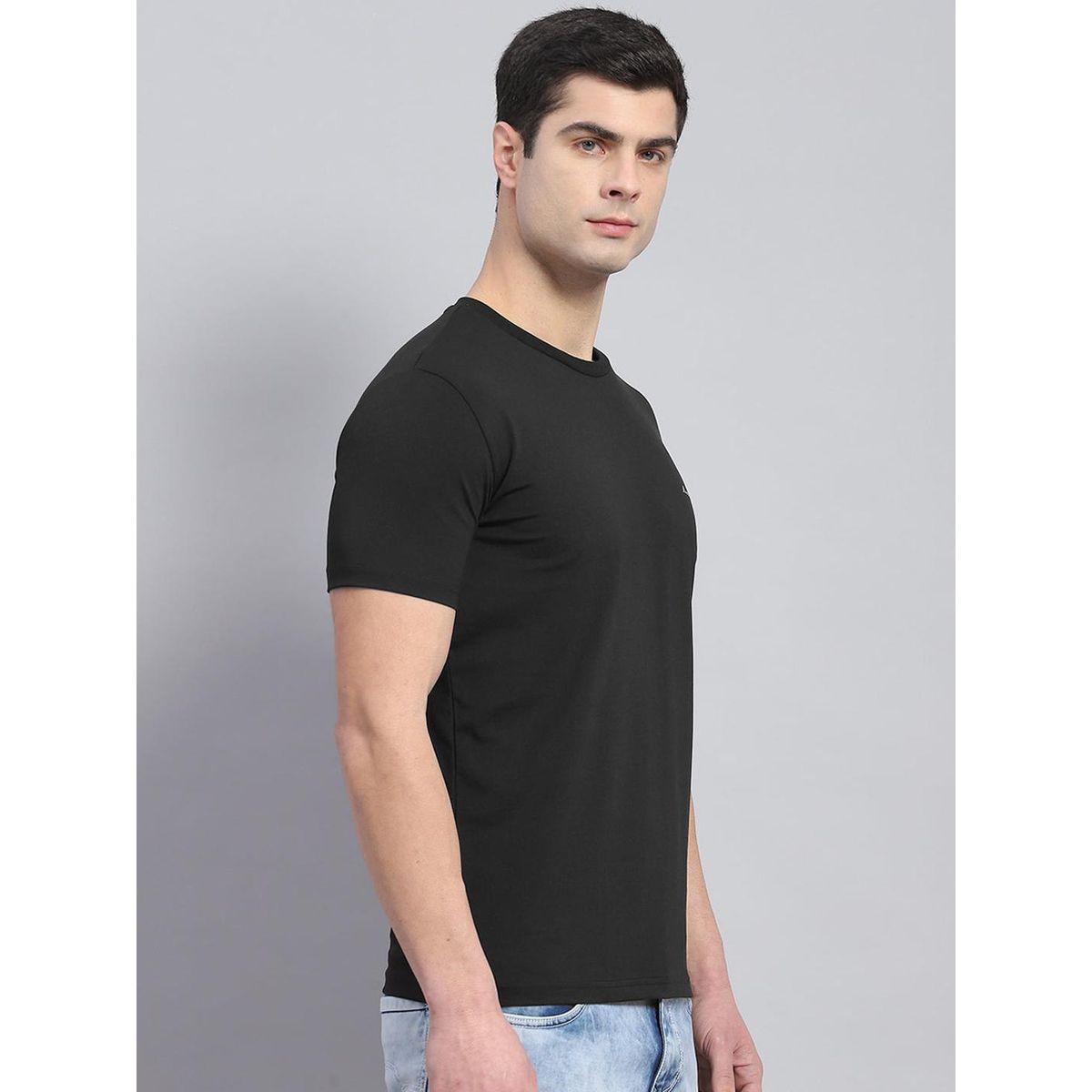 تيشيرت مطبع بكتابة مع ياقة دائرية وأكمام قصيرة-men-clothing-tshirtsandpolos-tshirts-image-3