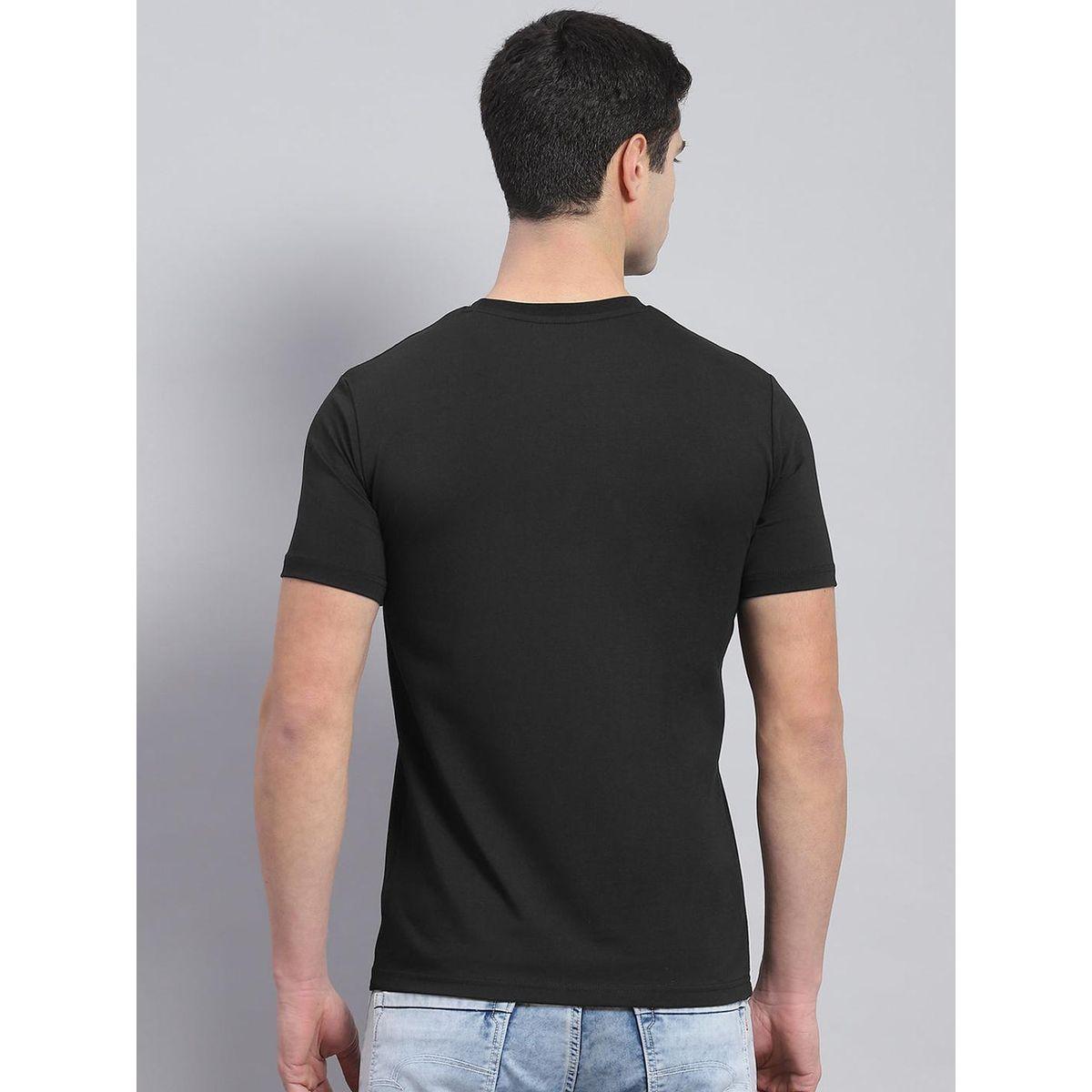 تيشيرت مطبع بكتابة مع ياقة دائرية وأكمام قصيرة-men-clothing-tshirtsandpolos-tshirts-image-4